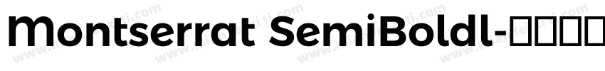 Montserrat SemiBoldl字体转换